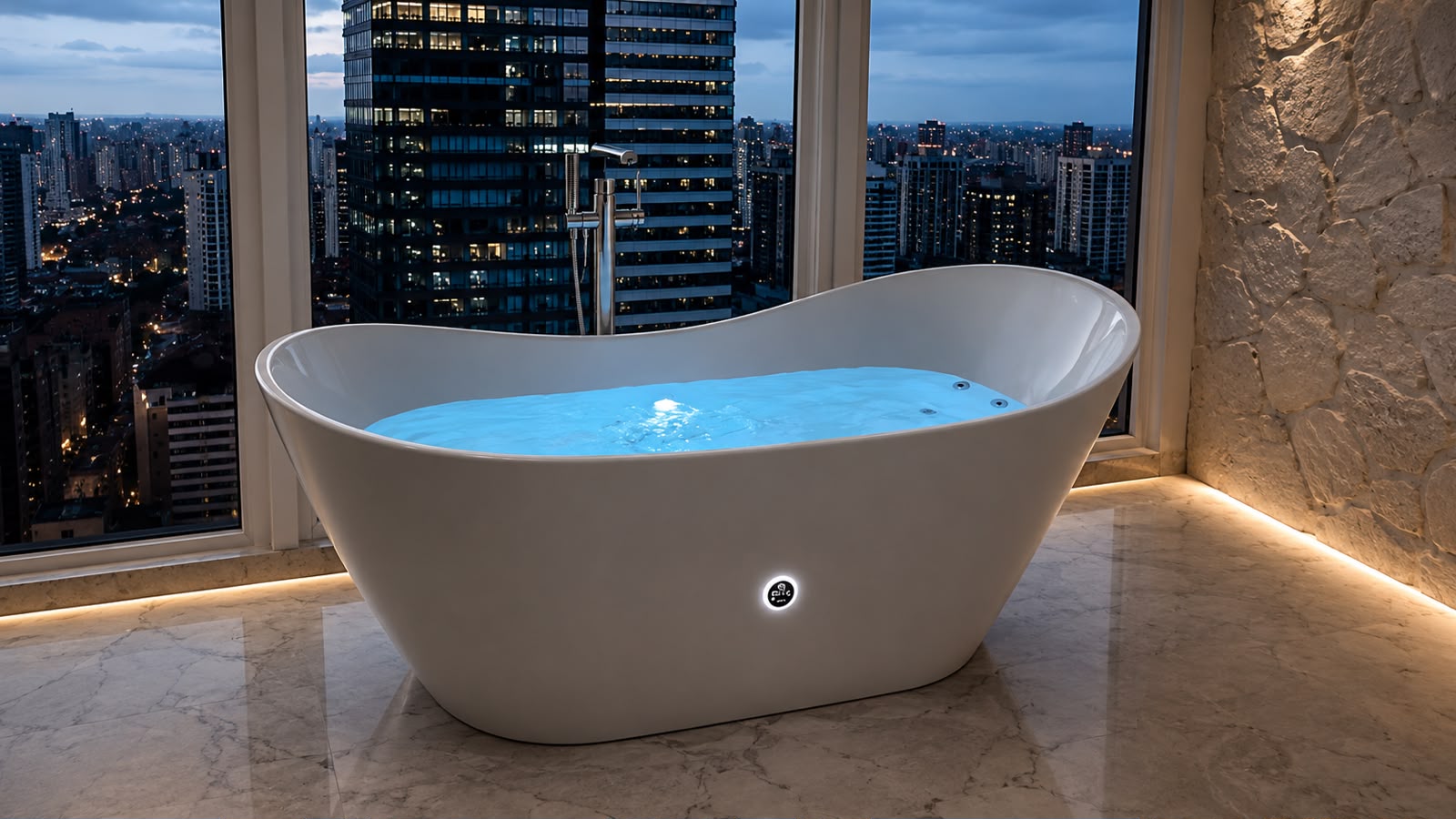 BANHEIRA DE IMERSAO DESIGN AURUM COM HIDRO